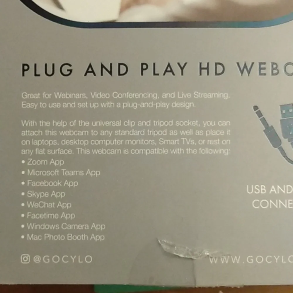 HD-720P Plug and Play HD WebCam